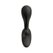 Black adjustable-fit prostate massager with ergonomic shape and smooth silicone finish for targeted dual stimulation.