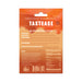 Back packaging of Tastease caramel candy edible pasties and pecker wraps with usage instructions and nutrition facts.