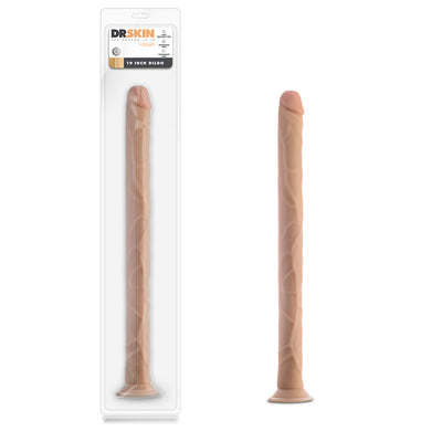Blush Dr. Skin Cock Vibe 3 - 7" Realistic Powerful Vibrating Veiny Dildo - Brown