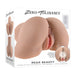 Box packaging of Zero Tolerance Rear Beauty dual entry vibrating and sucking masturbator with remote control shown.