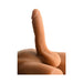 Medium-sized realistic jock masturbator with a poseable 7-inch dildo in natural skin tone.