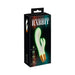 Packaging box of You2toys Glow-in-the-dark Rabbit Vibrator showing product features and glowing vibrator image.