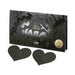 Bijoux Indiscrets black glitter heart-shaped reusable pasties with stylish black packaging.
