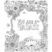 Intricate floral and butterfly coloring page with the phrase You Are A Badass in decorative lettering.
