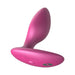 Pink silicone We-Vibe Ditto+ rechargeable remote-controlled vibrating anal plug with smooth curved shape.