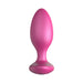 Pink silicone anal plug with a smooth, tapered shape and flared base, designed for comfortable and controlled use.