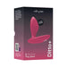 Packaging box for We-Vibe Ditto+ rechargeable remote-controlled silicone vibrating anal plug in deep pink and black design.