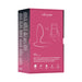We-Vibe Ditto+ rechargeable vibrating anal plug packaging highlighting app control and key features on pink background.