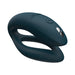 Dark teal We-Vibe Sync O couples vibrator with smooth silicone surface and ergonomic O-shaped design.