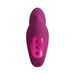 Purple Vive Yumi triple motor G-spot vibrator with three control buttons and USB charging port on a white background.