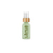 La Nua Cucumber Aloe water-based lubricant in a green glass spray bottle with bamboo cap.