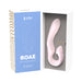 Zini Roae Pink three-way pleasure vibrator in sleek packaging with body-safe silicone design.