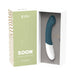 Zini Soon Legion Blue dual precision G-spot vibrator with curved design in white and blue, displayed in open packaging box.