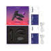 We-Vibe 15 Year Anniversary Collection with Sync 2 couples vibrator, Tango X bullet vibrator, remote, charging cables, and user guides in gift box.