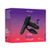 We-Vibe 15 Year Anniversary Collection box featuring Sync 2 couples vibrator and Tango X bullet vibrator in satin black.