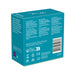 We-Vibe Sync Go couples vibrator packaging box showing product details and multilingual descriptions on a teal background.