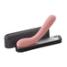 iroha mai TOKI sleek pink ergonomic personal massager with black travel case on white background