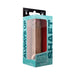 Model F Shaft Sheath Size 1 in realistic skin tone, packaged in turquoise box with clear window and product details.