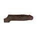 Dark brown realistic textured shaft sheath with a smooth rounded tip and "SHAFT" embossed near the base.