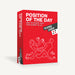 Red box of Position of the Day playing cards featuring a minimalist line drawing of a couple playing cards together.