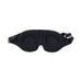 Black Sportsheets Blackout Blindfold with adjustable strap and contoured memory foam eye divots for comfort and sensory deprivation.