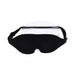 Black Sportsheets Blackout Blindfold with adjustable elastic strap and contoured memory foam design for comfortable sensory deprivation.