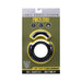 Black silicone Pinch Zero Ring with magnetic lock in green and yellow Fort Troff x Doc Johnson packaging.