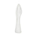 Clear, long cushioned sheath with tapered tip and smooth surface for comfortable deep use.