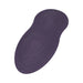 Dusty purple iRide Pleasure Seat Throb with textured silicone surface and control buttons, designed for dual pulsating and vibrating functions.