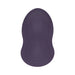 Dusty purple iRide Pleasure Seat Throb with contoured ridges made from smooth silicone for dual vibrating and pulsating functions.
