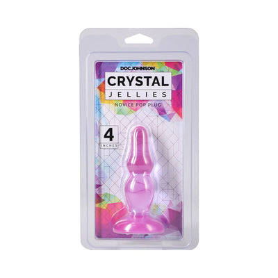 Crystal Jellies Novice Pop Plug 4 in. Purple