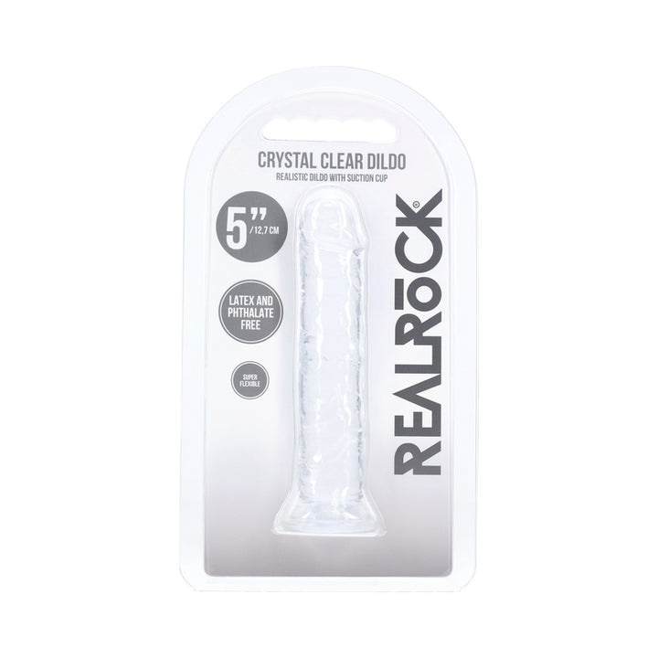 Realrock Realistic Dildo 5 in. Transparent
