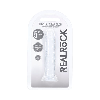 Realrock Realistic Dildo 5 in. Transparent