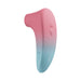 Lovense Tenera 2 clitoral suction vibrator in pink and blue with ergonomic shape and control buttons.