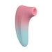 Lovense Tenera 2 clitoral suction vibrator in pink and blue gradient with ergonomic design and silicone cover.