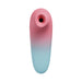 Top view of Lovense Tenera 2 clitoral suction vibrator in pink and blue gradient silicone.