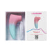Lovense Tenera 2 Bluetooth clitoral suction vibrator in pink and blue gradient with packaging box.