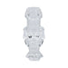 Clear tall shot glass with playful sculpted design, holding 44 ml, perfect for couples and fun gatherings.