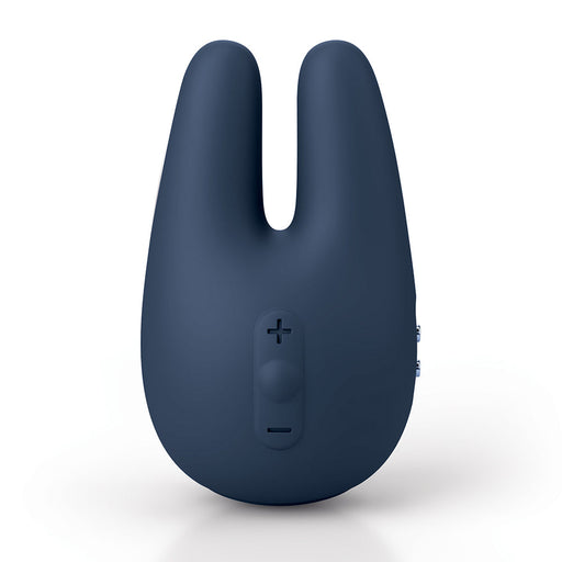Slate gray Jimmyjane Form 2 PRO dual-motor clitoral stimulator with plus and minus control buttons.