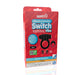 Packaging box of Screaming O Remote Controlled Switch Vibrating Ring in black with product features and remote control illustration.