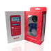 Screaming O Remote Controlled Switch Vibrating Ring in blue with black remote, shown in open red and white packaging.