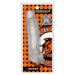 OxBalls Dicker Ultra-Slim Cocksheath in clear silicone with custom fit insert, packaged on orange and black branded card.