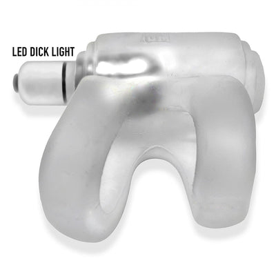 Clear ice silicone LED shaft holster with integrated waterproof light bullet for enhanced visibility.