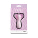 Pure Eden Purple pebble vibrator in translucent purple packaging with wave pattern and clear window display.