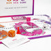 Spanish language edition of Our Sex Game with colorful game board, dice, cards, and play pieces arranged on a white background.