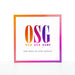Our Sex Game board game box in Spanish with a colorful gradient border and bold OSG logo on a white background.