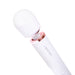 Le Wand Plugin Sky White vibrating massager with smooth rounded head and rose gold accent on white background.