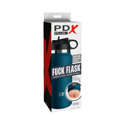PDX Plus Fuck Flask Private Pleaser Discreet Stroker Blue Bottle