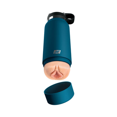 PDX Plus Fuck Flask Private Pleaser Discreet Stroker Blue Bottle