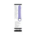 Purple silicone rechargeable vibrator with realistic texture and chrome ring handle, featuring 10 vibration modes and waterproof design.